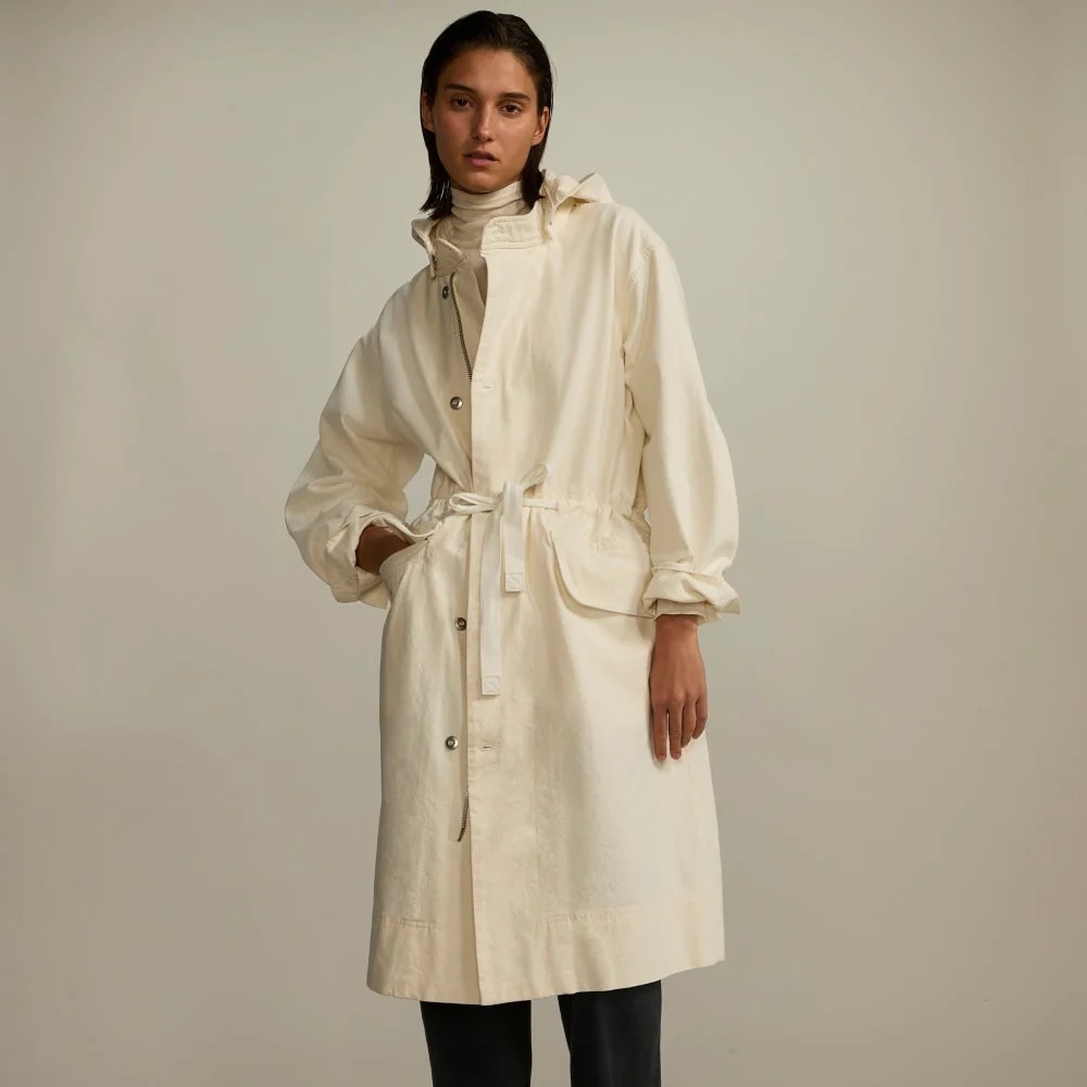 Everlane Cream Trench Coat
